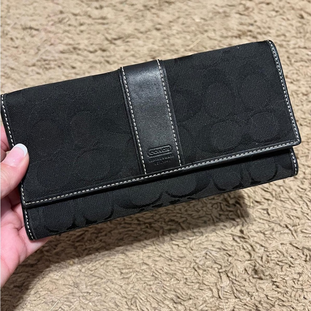 Coach Black Signature Leatherware